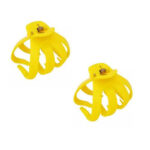 کلیپس مو دخترانه مدل گوجه ای کد AZX753 بسته 2 عددی