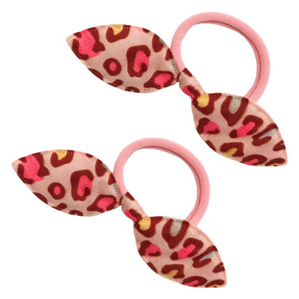 کش مو طرح پلنگی کد M54 مجموعه ۲ عددی