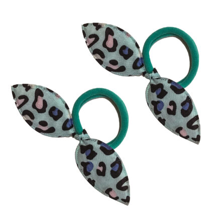 کش مو طرح پلنگی کد M54 مجموعه ۲ عددی