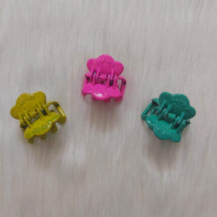 کلیپس مو زنانه مدل گوجه ای کد clp420 بسته 3 عددی