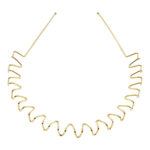 تل مو زنانه مدل زیگزاگ فلزی کد PRC264