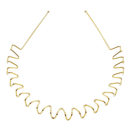 تل مو زنانه مدل زیگزاگ فلزی کد PRC264