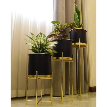 استند گلدان مدل لوزی کد AZX112 مجموعه 3 عددی